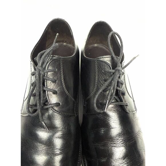 Leather Men\'s Shoes To Boot New York Black Oxfords Men\'s Size 10 Cap Toe Italy main image 11